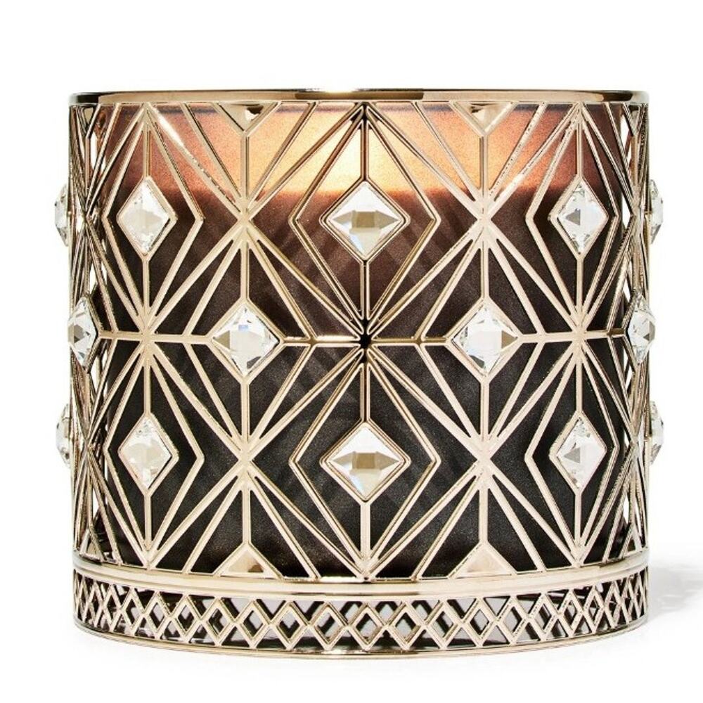 Diamond bling candle holder